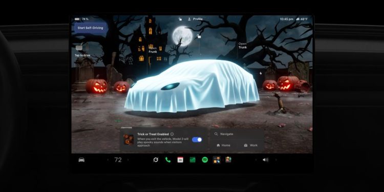 Tesla lance un mode Halloween “spooky” : des fonctionnalités effrayantes et amusantes à ne pas manquer !