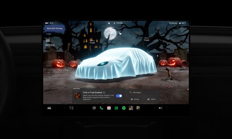 Tesla lance un mode Halloween “spooky” : des fonctionnalités effrayantes et amusantes à ne pas manquer !