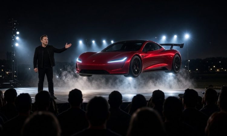 Le retard de la présentation du Tesla Roadster pourrait bien cacher un secret surprenant.